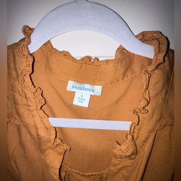 Sundance Femme Military Blouse Crinkle Button Down Long Sleeve 50% off w bundle - Picture 5 of 12